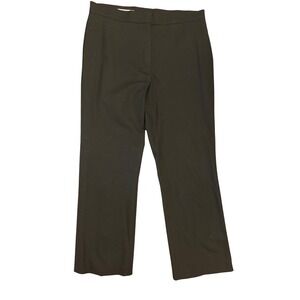 Jil Sanders pants trousers‎ slacks black size EU 34 / US 4 snaps back ankle